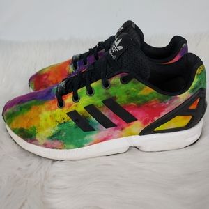 Adidas Ty-Dye athletic shoes, women's size 6, multicolored